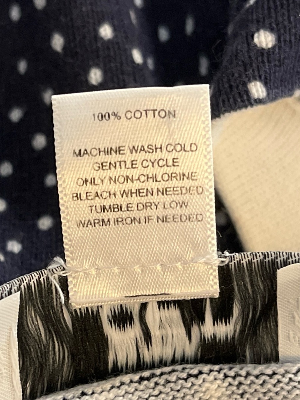 LOFT Navy Polka Dot Button-Down Cardigan - Picture 6 of 6